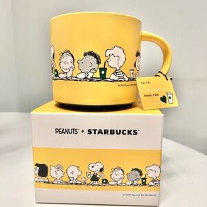 NEW Official Peanuts x Starbucks Ceramic 14 fl.oz Mug | Charlie Brown/Snoopy